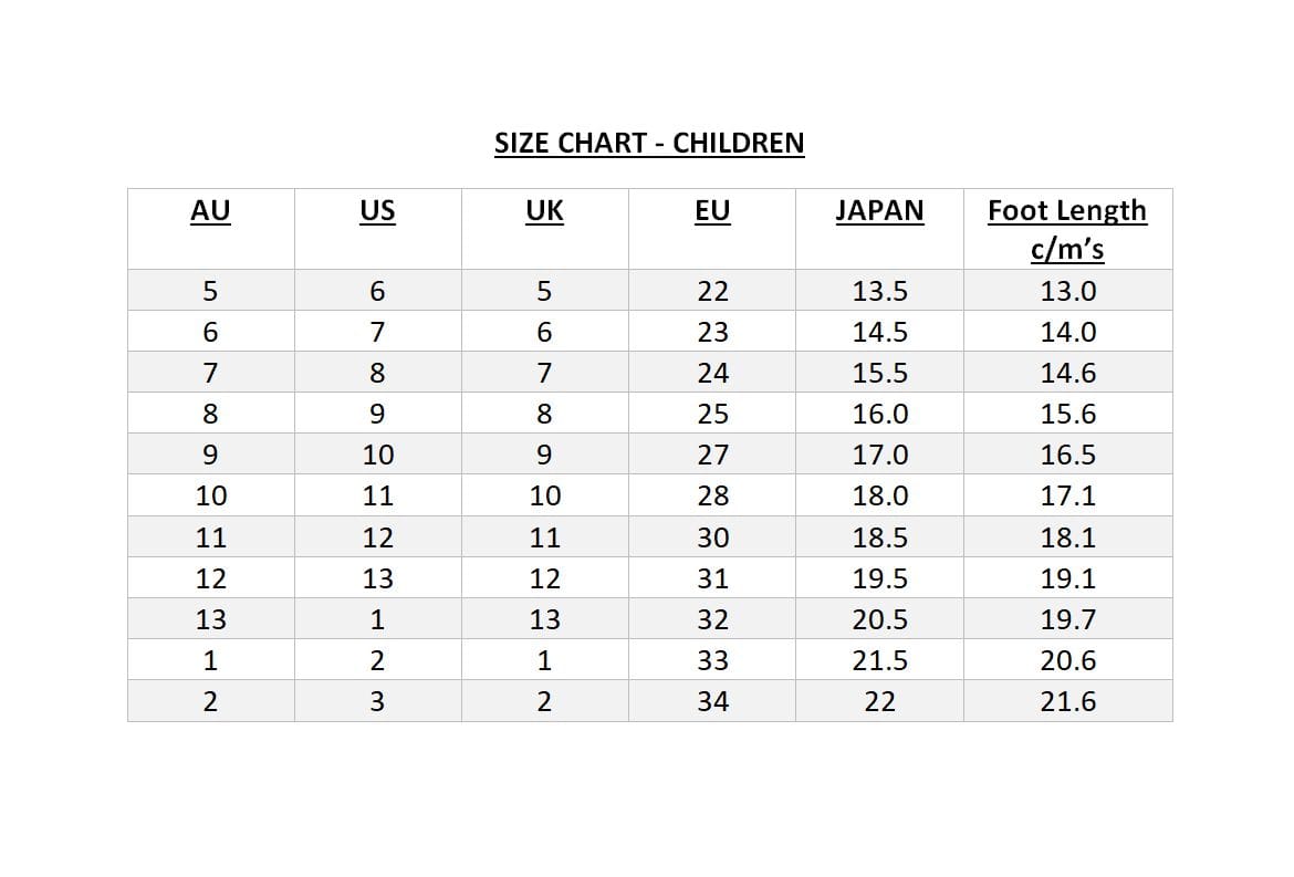 Ugg Conversion Size Chart